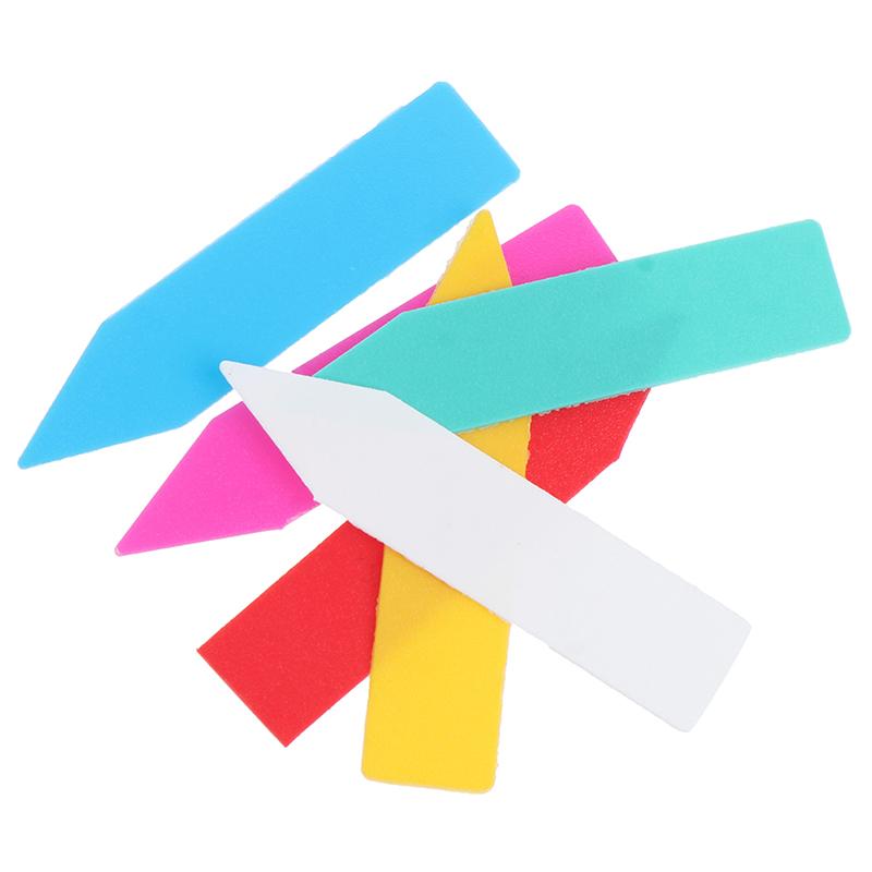 100 шт 5*1 см этикетки для растений комнатные бонсай имя бирка пластиковые разноцветные бирки для садоводства