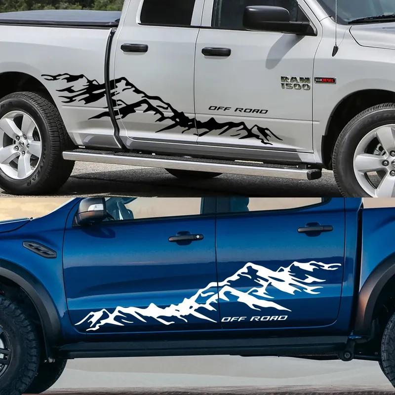 Автомобильная Наклейка Горы Внедорожник Пикап Виниловая Наклейка Для Ford Ranger Dodge Toyota Hilux Isuzu Dmax GWM Cannon Mitsubishi Авто