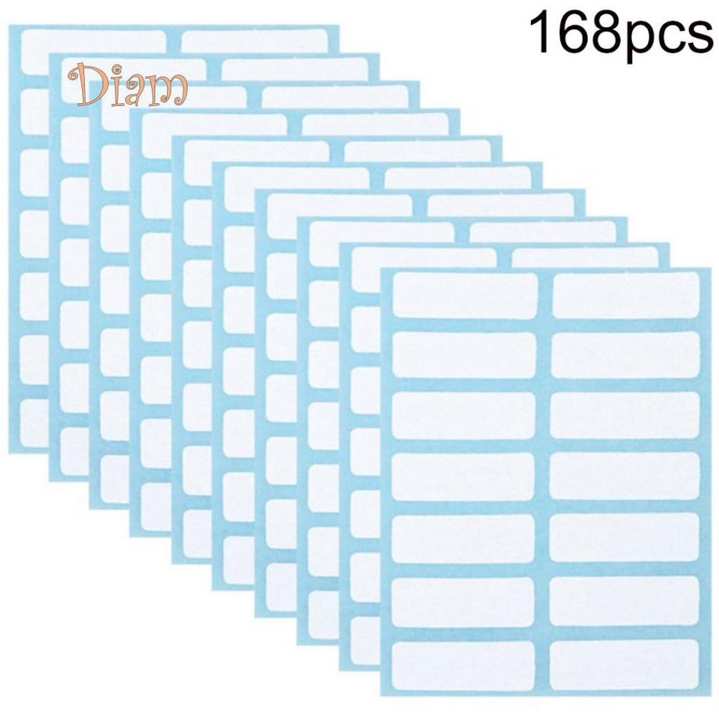 BH 168Pcs Self-adhesive Labels Blank Name Number Sticker Student Office Stationery