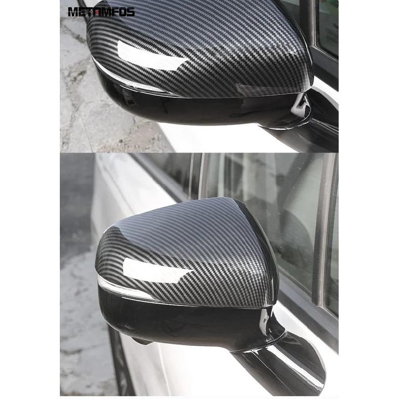 Car Accessories For Kia Carnival KA4 - 2024 2025 Carbon Fiber Exterior Rearview Side Mirror Cover Trim Protection Cap