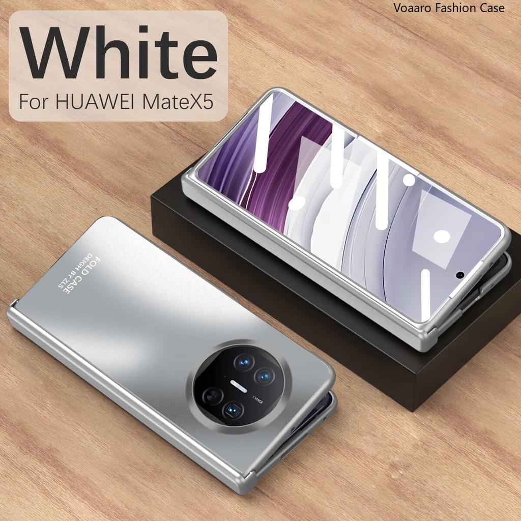 Роскошный чехол со стеклянной пленкой на переднем экране для Huawei Mate X5, чехол для Huawei Mate X5, шарнирный чехол, противоударный защитный чехол