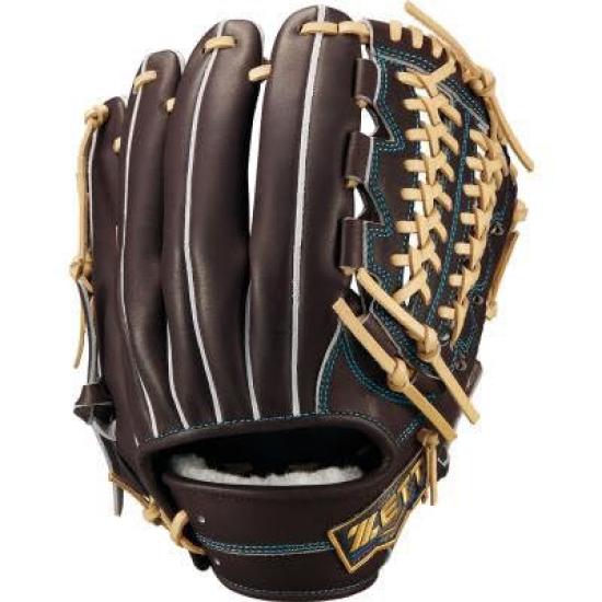 ZETT Neo Status Hardball Baseball Brown x Pastel Size 4 Glove, Infielder's Glove, Right-Handed Throw, Brown, (BPGB12660N)