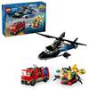 Комбо-набор LEGO City: Вертолет, Пожарная машина и Подводная лодка, Подарок на день рождения, Строительные блоки, Мальчики и девочки, Возраст 7, 8 и 9 лет, Ролевые игры, Транспортные средства, М
