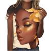 Летняя Новая Женская Футболка Цифровая Печать 3D Персонаж Персонализированная Женская Футболка