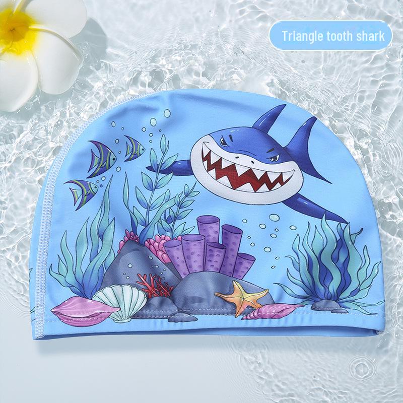 Детские шапочки для плавания с мультяшным принтом для мальчиков, девочек, младенцев и малышей