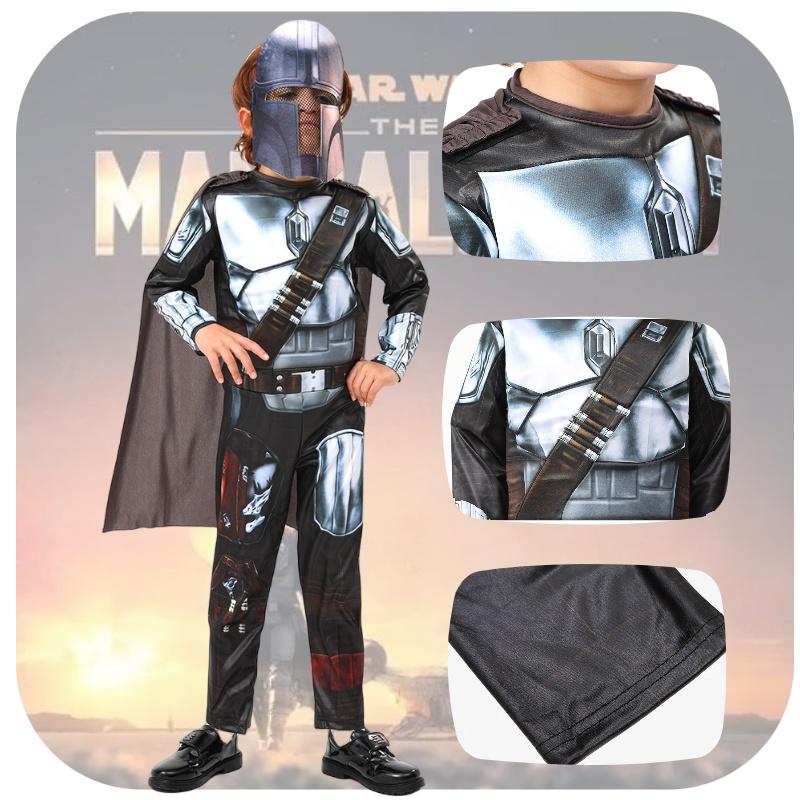 Костюм галактического охотника за головами Мандалорца для детей на Хэллоуин, косплей-наряд