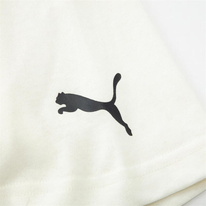 Puma Футболка с коротким рукавом с круглым вырезом и принтом, топы унисекс, белая 631503-65