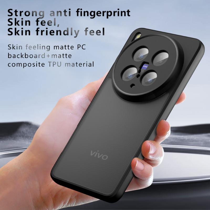 For VIVO X200 Ultra Matte PC+TPU Shockproof Case for VIVO X200ultra X200 Pro Mini X100S Pro Hard Bumper Soft Clear Back Cover