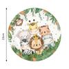 Tiger Lion Animal Pattern Disposable Tableware Set Safari Theme Party Decorations Boy Wild One First Birthday Party Supplies