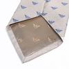 Мужской галстук Emporio Armani Eagle Made in 340075 3R616 00050, ширина 7,5 см, 100% шелк, логотип, бежевый, Италия, [Б/У]