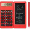 Desk Calculator, Desktop Small Calculators with Writing Notepad, Basic 4-Function Math Large Button Calculator, School Supplies for Kids, Middle/High