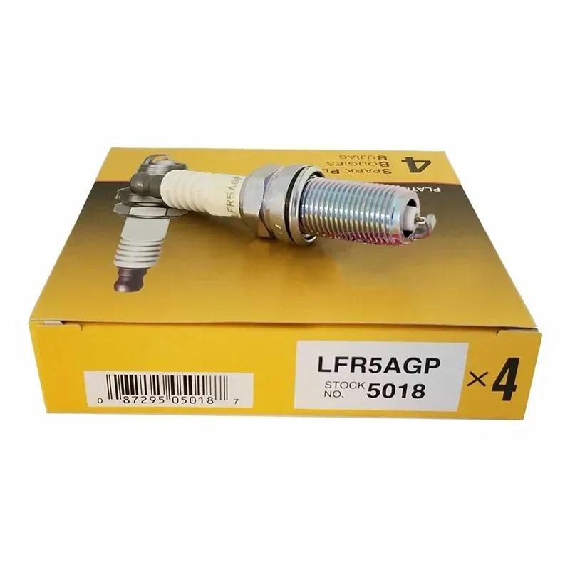 4/6 шт. Платиновые свечи зажигания LFR5AGP 5018 подходят для RAV4 High Lander K5 Smart Run Tealina ix35 Sega