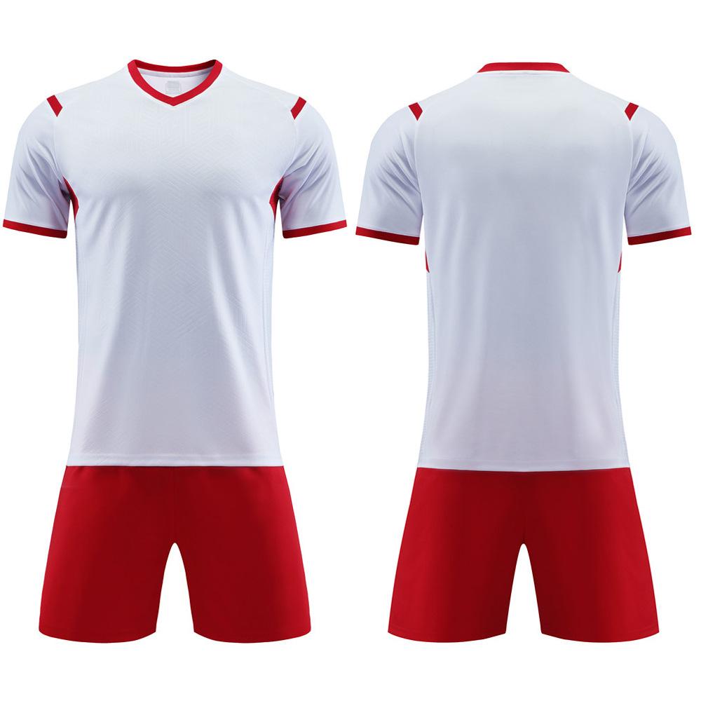 Wholesale 2025 children's football jersey set, primary school football training jersey, boys and girls competition printed jersey