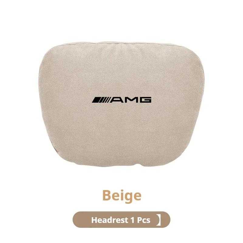 Car Sticker Car Headrest Lumbar Rest Cushion Neck Support Neck Pillow For Mercedes-Benz AMG A C E S V Class Sprinter GLC ML SLK