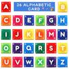 Baby Soft Alphabet Cards ABC Learning Flash Cards with Storage Bag Soft Letter Number Early Educational Toy for Infants Toddlers