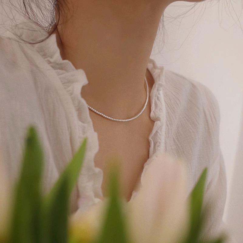 Жемчужное ожерелье женская цепочка на шею легкая роскошная нишевая дизайнерская цепочка на ключицу