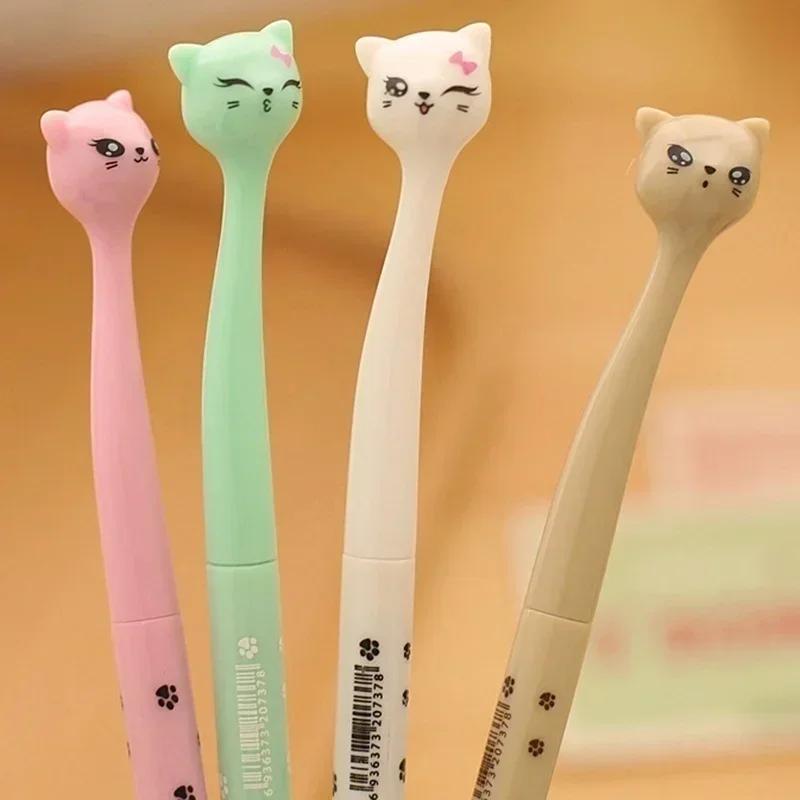 1 Pcs Cute Multicolor Animal Lovely Cat Kitty Ball Point Pen Stationary Kids Students Cute Pens Kids School Supplies Art Writing