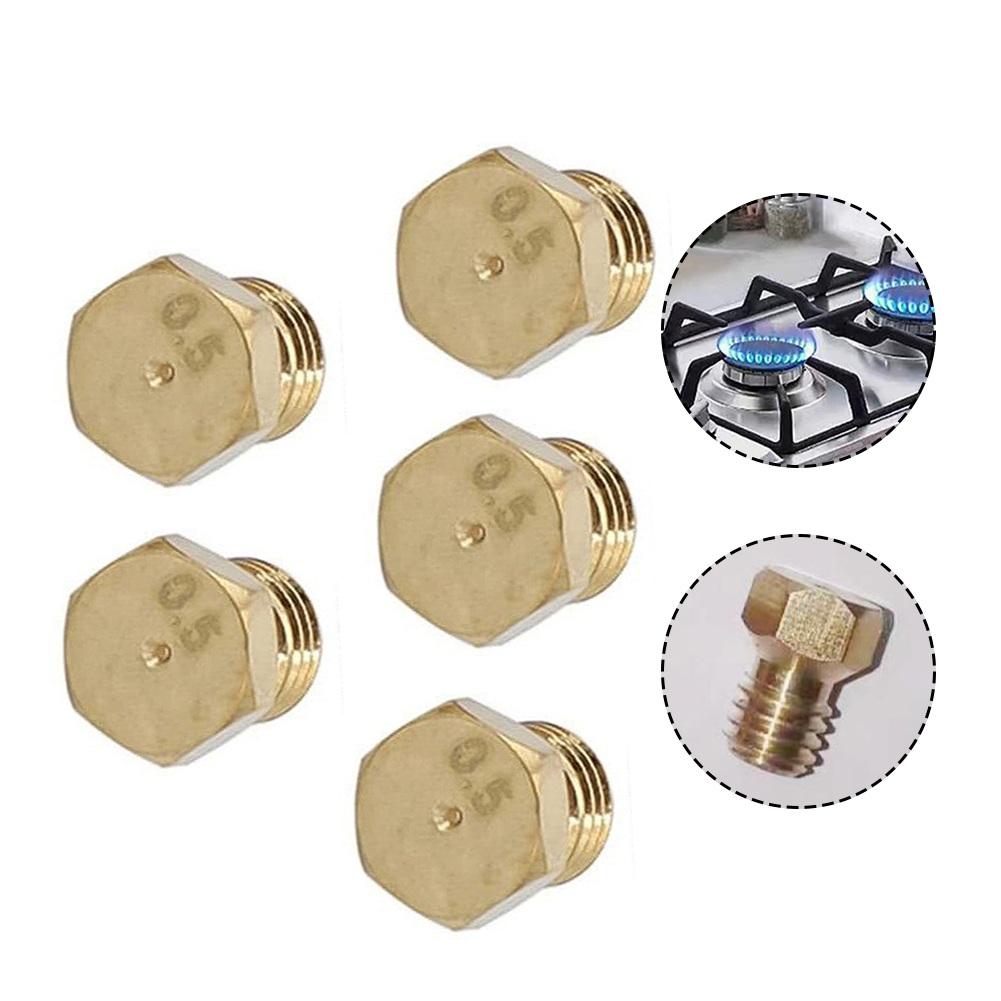 5 шт. Для газового жиклера СНГ Набор Горелка Газовая варочная панель Для комплекта для переоборудования СНГ Форсунки Пропановый инжектор Аксессуары для газовой плиты Форсунка