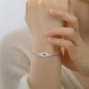  Hollow Sun Moon Bracelet Stainless Steel Fashion Rhombus Geometric Bracelets for Women Men Party Jewelry Gift