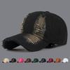 Spring Autumn Denim Cap Holes Men Sunshade Baseball Cap Women Ponytail Panama Cap Snapback Hat Sun Visor Hats