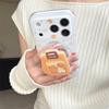 Модный милый чехол для телефона с магнитом в виде хлеба для iPhone 17 Pro 16 14 15 Pro Max 14Pro max Чехол с держателем Ударопрочные чехлы для Magsa