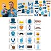 Fathers Day Photo Prop Party Decor With Paper Materials For Themed Celebrations