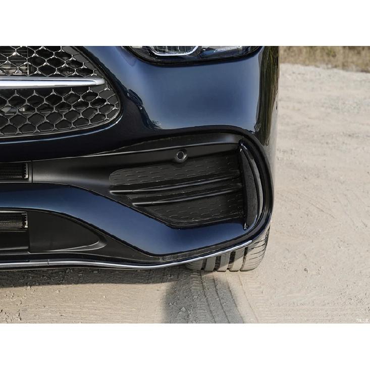 For Mercedes-Benz C-Class W206 C180 C200 C300 Car Accessories ABS Chrome Front Fog Light Lamp Cover Trim Molding Bezel