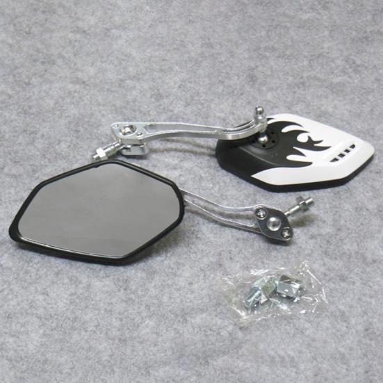 2Pcs/Set 8/10mm Motorbike Handlebar Mount Scooter Motorcycle View Rear Mirrors