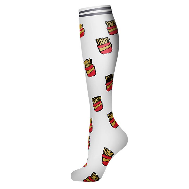 Exercise Pressure Socks Multi-colored Men's and Women's Outdoor Running Stockings Stockings Calf Socks