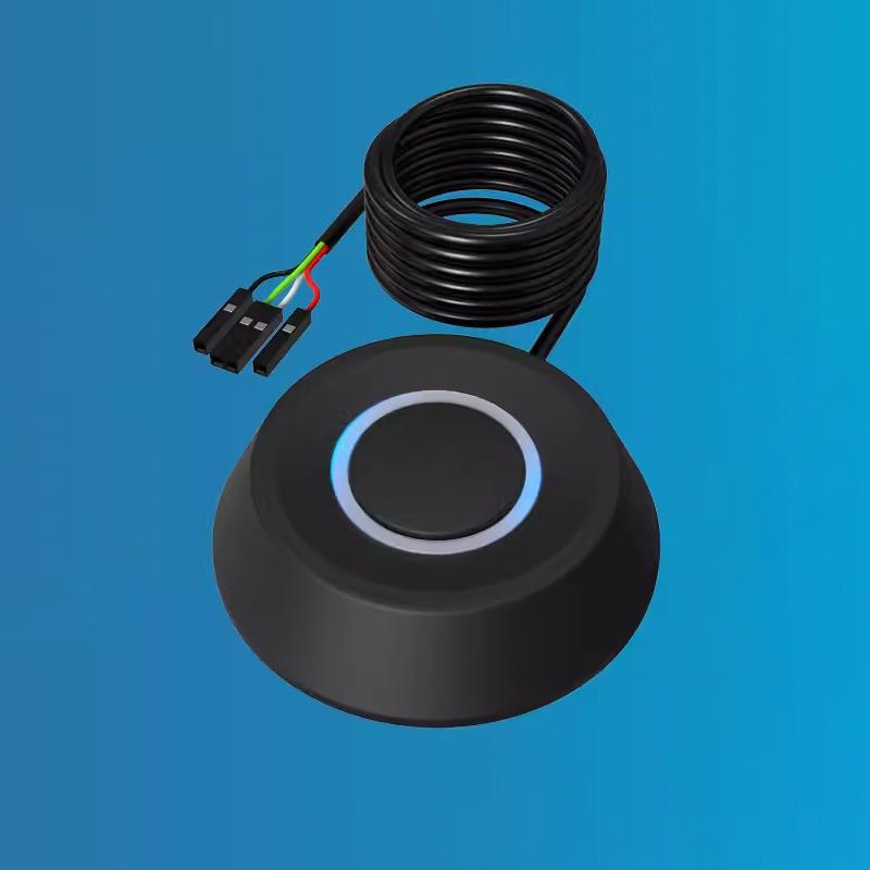 Pushbutton Desktop Computer Switch Pc Motherboard External Start Power 1.8M On/Off Button Extension Cable Round Startup Switch