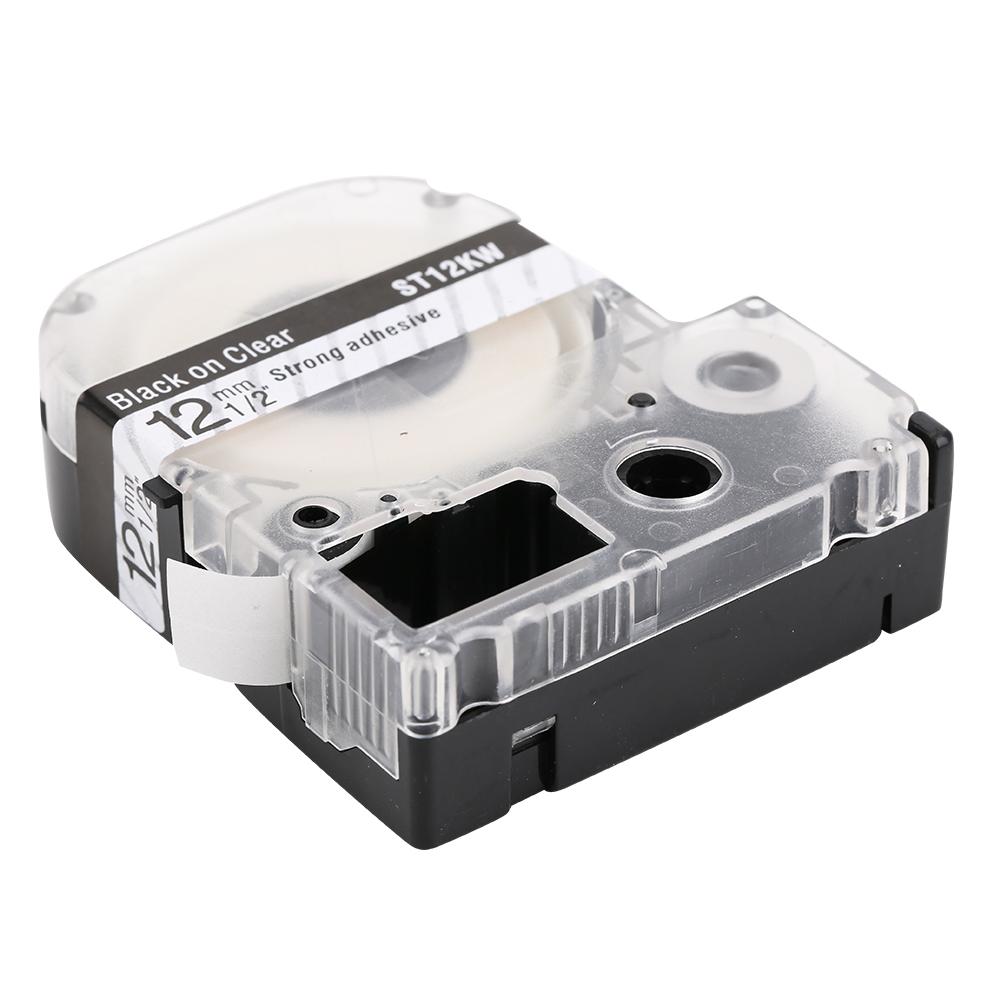 12 мм ламинированная лента для этикеток, цветная лента, подходит для принтера этикеток серии LW