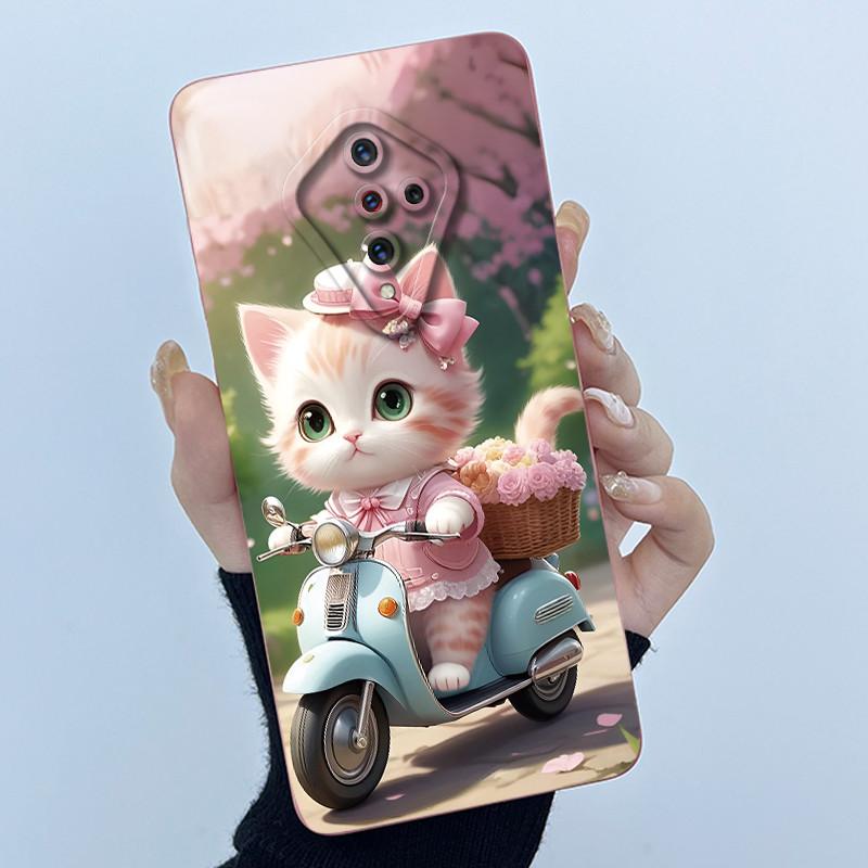 For Vivo S1 Pro Case 1920 PD1945F_EX Cover Lovely Cat Soft Liquid Silicone Matte Phone Case For Vivo X50 Lite V17 Russia Coque