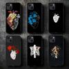 Чехол для телефона с изображением органов сердца, меридиана почек для iPhone 11 12 Mini 13 14 Pro XS Max X 8 7 6s Plus SE XR Shell