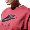 Nike Solid Color Round Neck Logo Print T-Shirt Women Tops Red BV4777-661