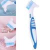 Versatile Denture Toothbrush Wear-Resistant Plastic Easily Grip