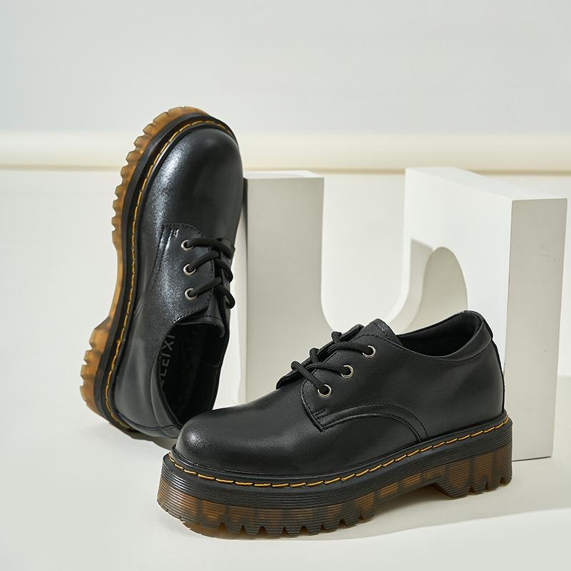 Туфли из толстой кожи в британском стиле, туфли-лодочки, туфли Martin Shoes