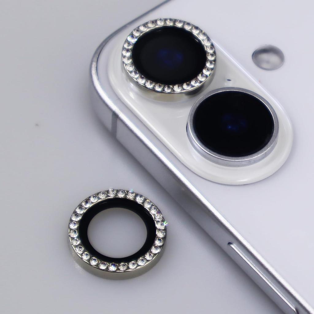 Блестящий блестящий чехол для объектива камеры со стразами для iPhone 16E 16 E 15 Pro Max 14 Plus 13 Mini 12 11 16Plus, защитные аксессуары для телефонов