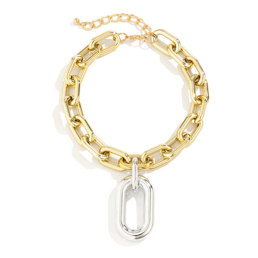 Multilayer Chain Choker Goth Hiphop Rock Necklace for Women Men Jewelry Accessories