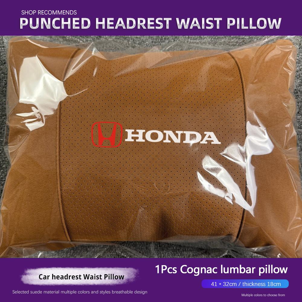 APO1 Honda Universal Car Headrest Neck Pillow Lumbar Support For Civic Accord Crosstour Spirior Odyssey Avancier UR-V Sienna Elysion