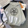 Gothic Mysterious Five-pointed Star Satan Print Hoodie Men's Simple Casual Hoodie Street Loose Sweatshirt Fleece Sportsw Hoodies & Sweatshirts Men’s