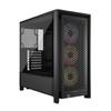 Корпус для ПК CORSAIR FRAME 4000D RS ARGB, модульный, с высоким воздушным потоком, Mid-Tower, черный, поддерживает несколько 360-мм радиаторов – Совместим с ASUS BTF, MSI