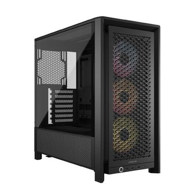 Корпус для ПК CORSAIR FRAME 4000D RS ARGB, модульный, с высоким воздушным потоком, Mid-Tower, черный, поддерживает несколько 360-мм радиаторов – Совместим с ASUS BTF, MSI