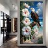 Большой размер Мозаика Сделай сам Полные наборы для рисования бриллиантами Искусство Красивый орел и цветы Вышивка Крестиком Стразы