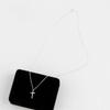 Women's Basic 925 Silver Cross Crucifix Necklace (18926712)