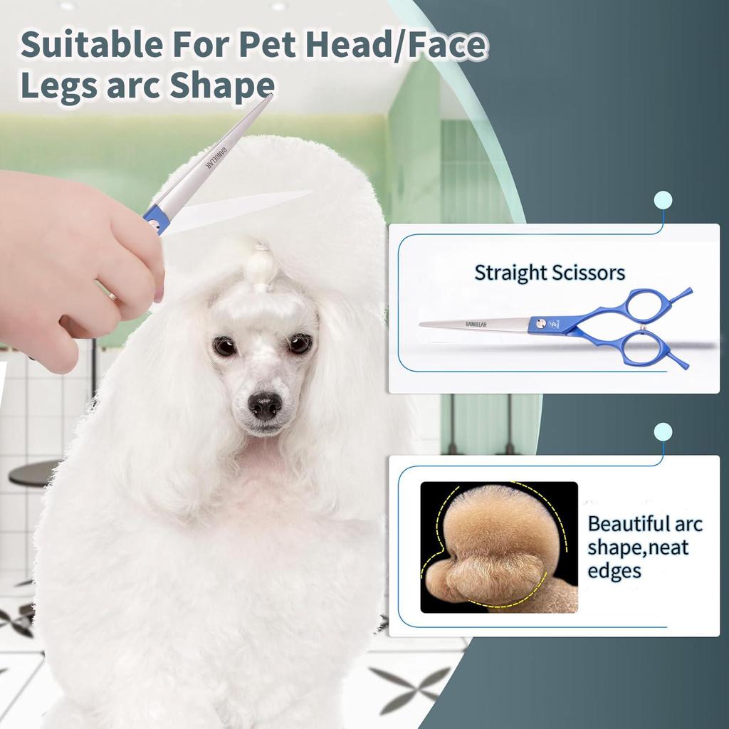 SANGELAR 6,5-дюймовые ножницы для стрижки домашних животных, ножницы для собак, инструменты для ухода за животными, кошками, ножницы для ухода за домашними животными, инструменты для ухода за шерстью домашних животных