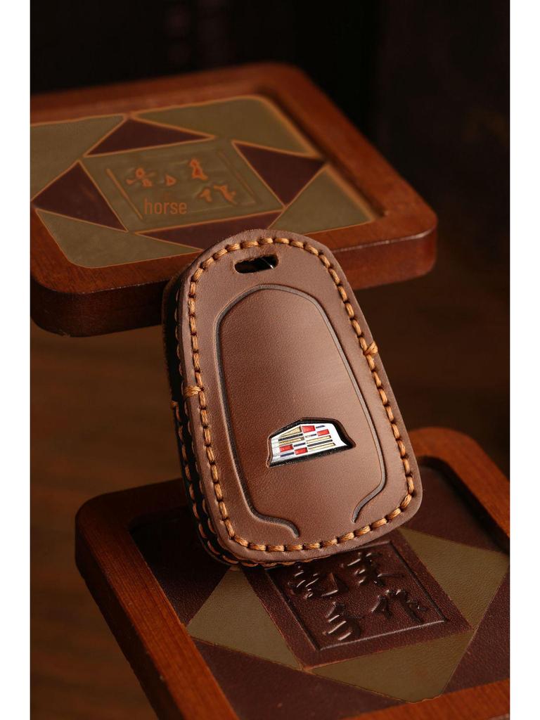 Чехол для ключа автомобиля из натуральной кожи Cadillac для CT4, CT5, CT6, XT4, XT5, XT6, ATXL