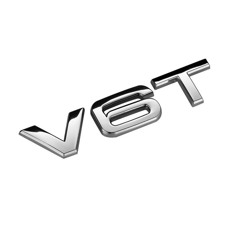 Модифицированные буквы 30, 35, 40, 45, 50 TFSI V6T V8T, смешанная металлическая наклейка на автомобиль, подходит для всех задних знаков автомобиля, наклейки с логотипом