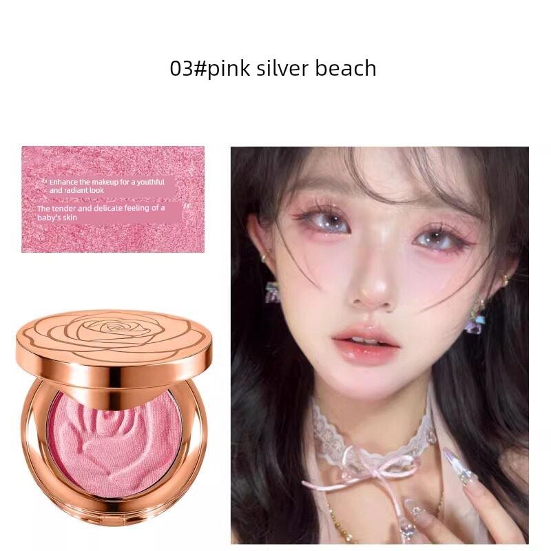 Zhao Lusi's Same Style [Best-Selling Three-In-One Blush] Age-Reducing Blush, Highlighter, Eyeshadow, and Contouring All-In-One Palette New Model