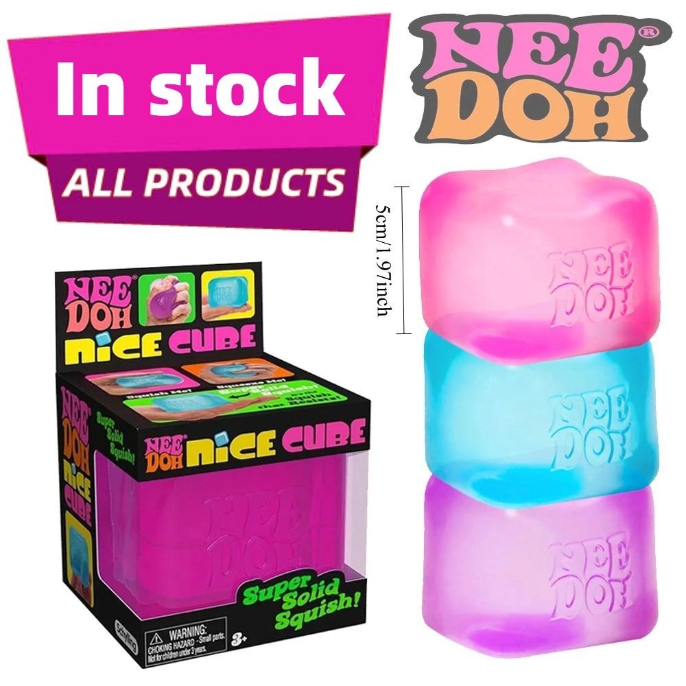 #В наличии Сквиши NeeDoh Schylling Nice Cube Сенсорная игрушка-антистресс с супер-плотным сжатием Снятие стресса Тревожность Сенсорные подарки