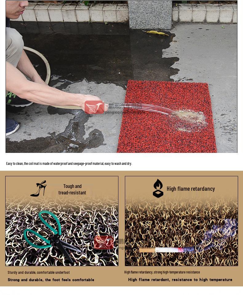 Daikin Niu Нескользящие Водонепроницаемые Коврики для Ног Электромобиля - Имитация Теленка Огненный Кот